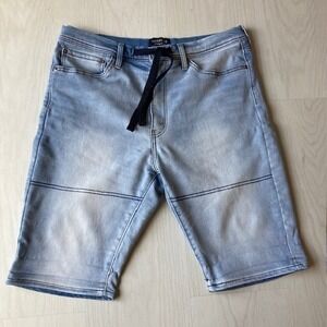 Levis Denim Mens Shorts Stretch 34 x 23 Drawstring light Fade X Large
